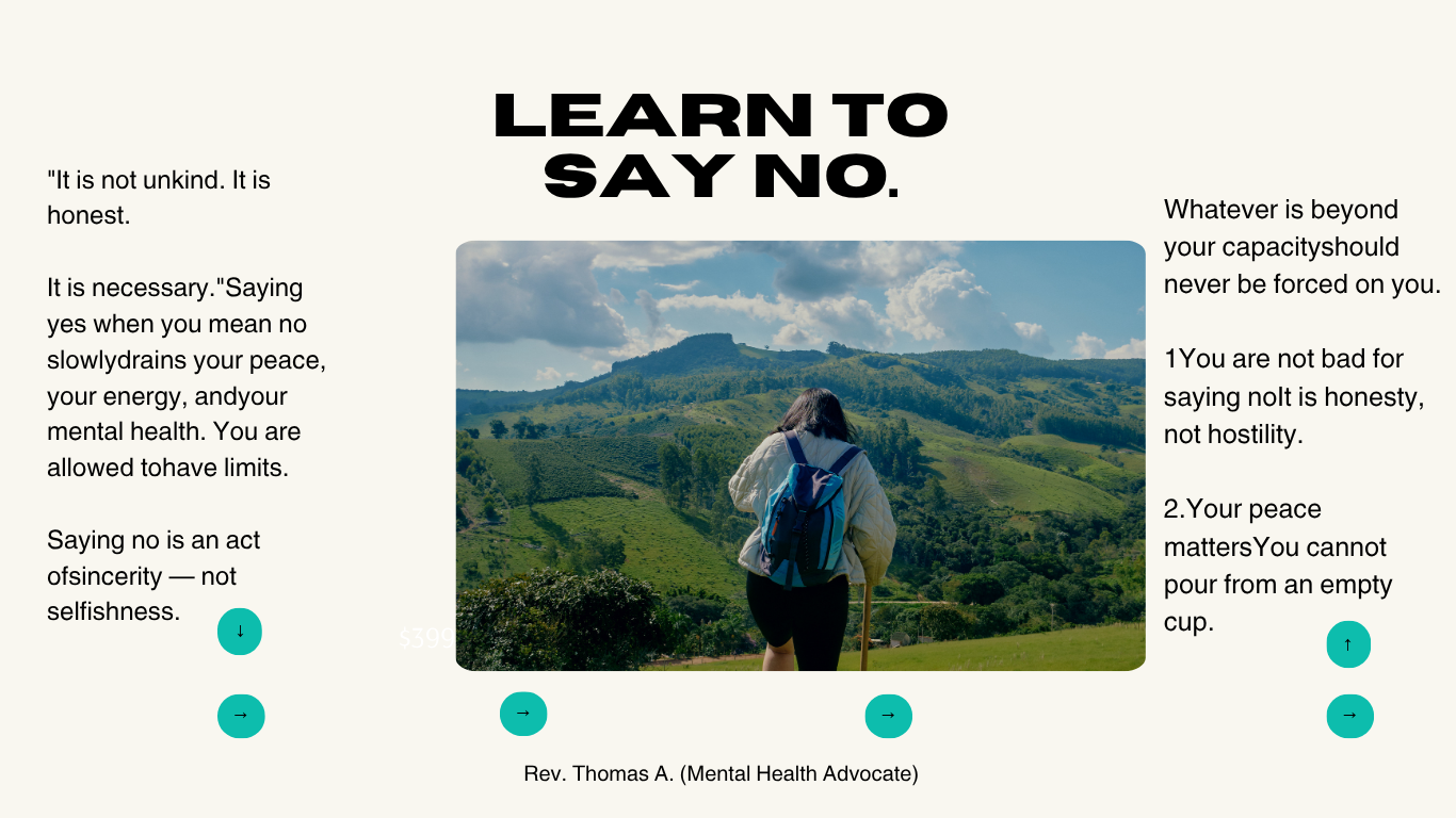 LEARN TO SAY NO